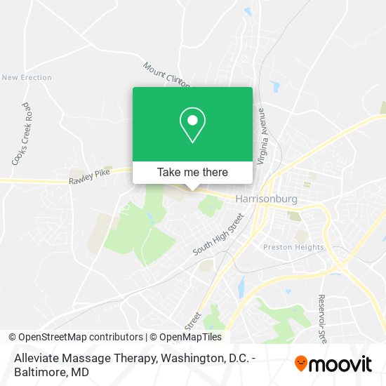 Mapa de Alleviate Massage Therapy