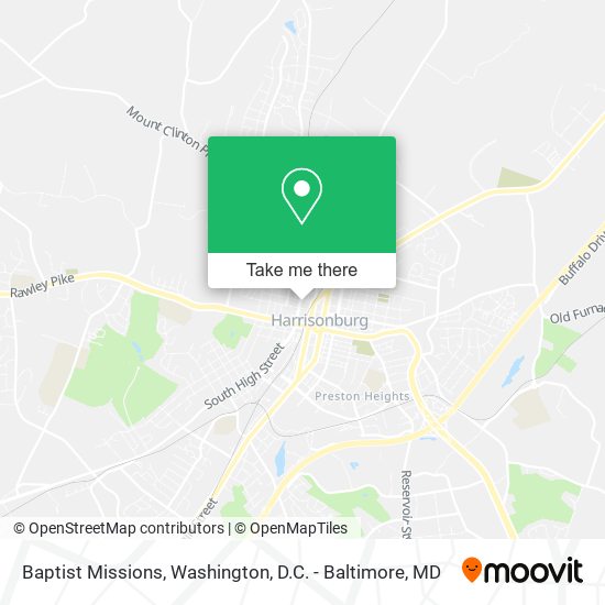 Baptist Missions map