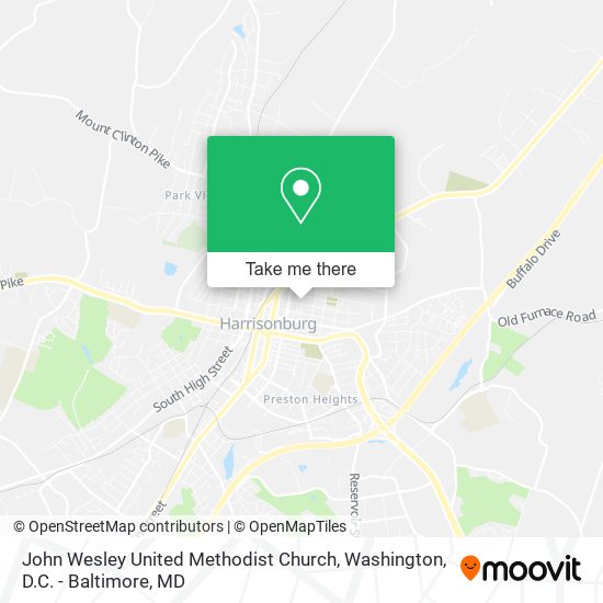 John Wesley United Methodist Church map