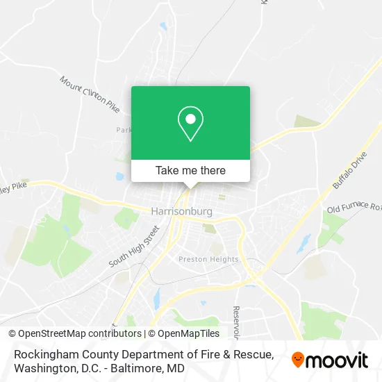 Rockingham County Department of Fire & Rescue map