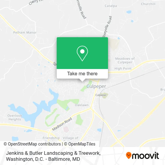 Jenkins & Butler Landscaping & Treework map