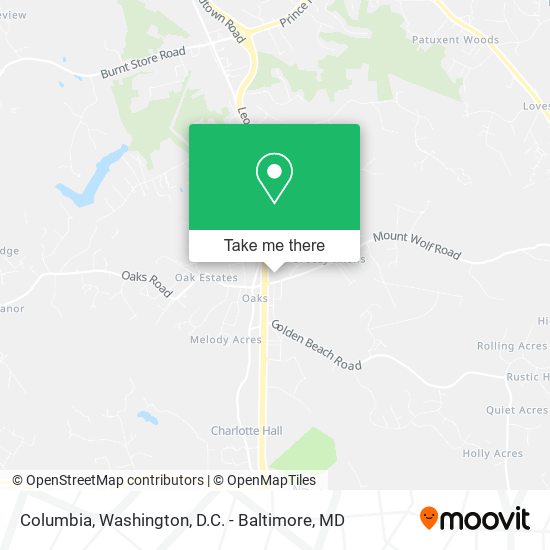 Columbia map