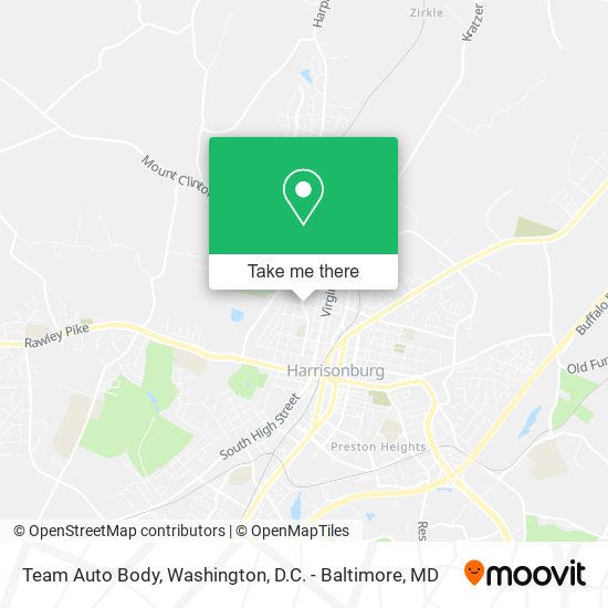 Team Auto Body map