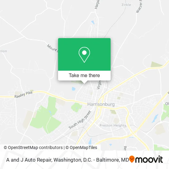 Mapa de A and J Auto Repair