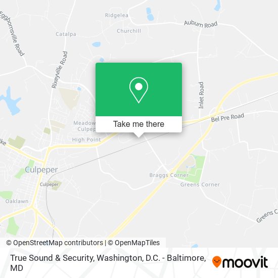 True Sound & Security map