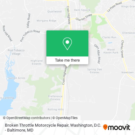 Broken Throttle Motorcycle Repair map