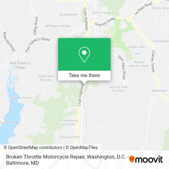 Broken Throttle Motorcycle Repair map