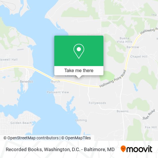 Recorded Books map