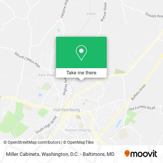 Miller Cabinets map