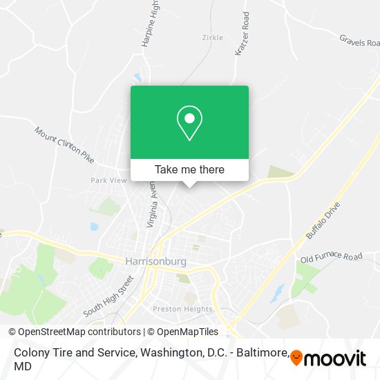 Colony Tire and Service map