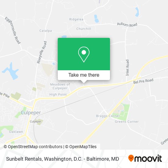 Mapa de Sunbelt Rentals