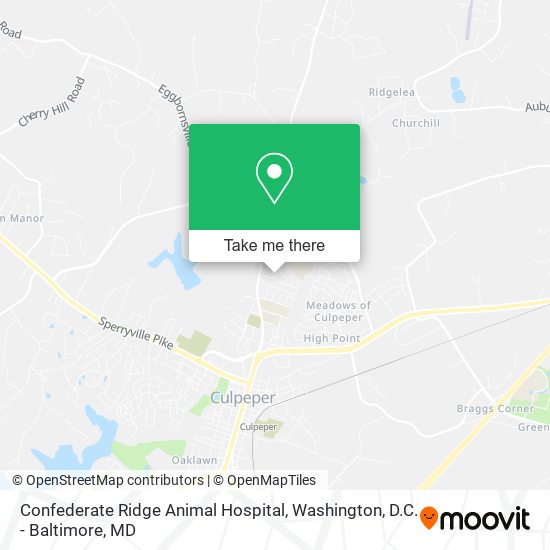 Confederate Ridge Animal Hospital map
