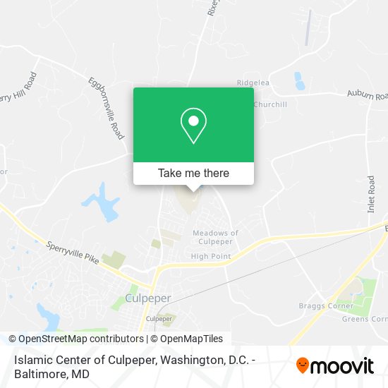 Mapa de Islamic Center of Culpeper