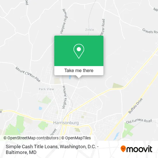 Simple Cash Title Loans map