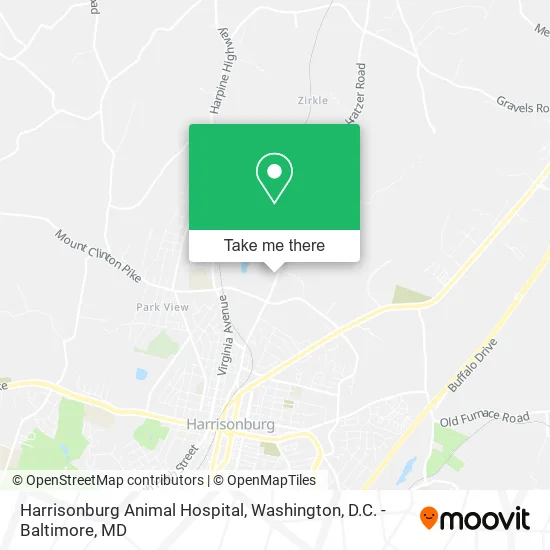 Mapa de Harrisonburg Animal Hospital