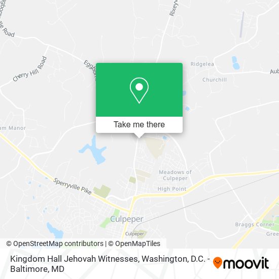 Kingdom Hall Jehovah Witnesses map