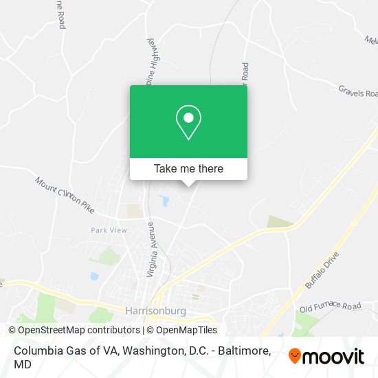 Columbia Gas of VA map