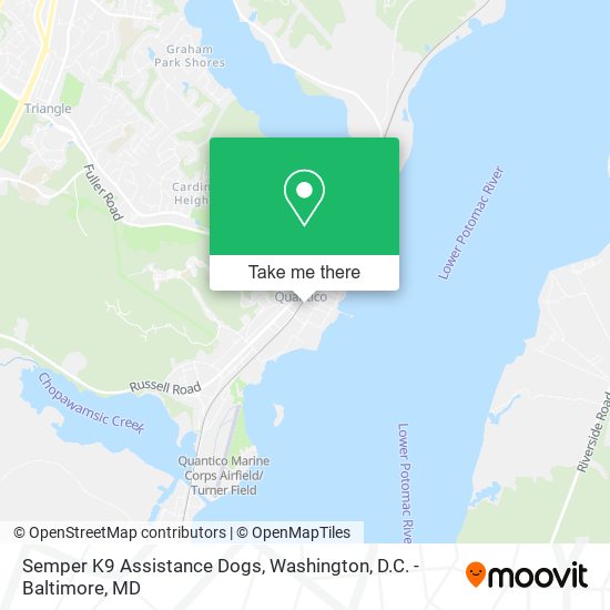 Semper K9 Assistance Dogs map