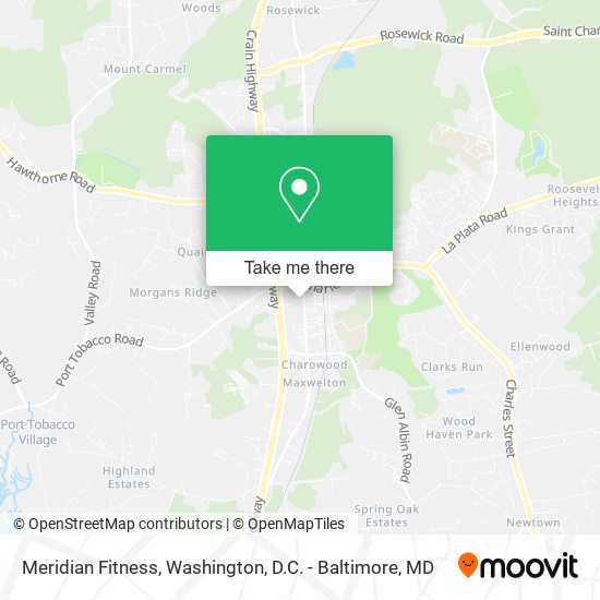Meridian Fitness map