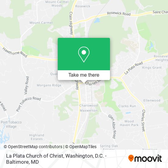 La Plata Church of Christ map