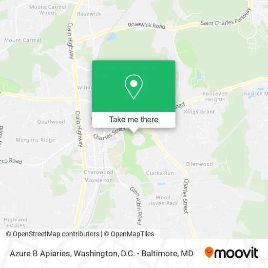 Azure B Apiaries map