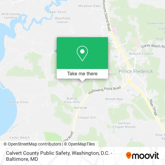 Calvert County Public Safety map