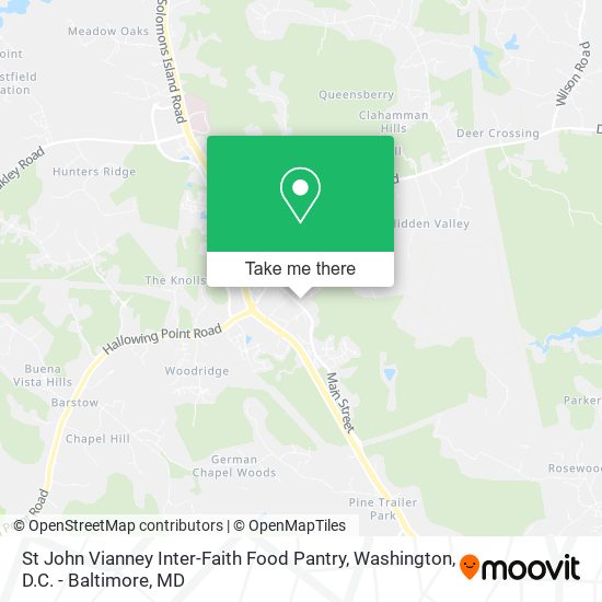 Mapa de St John Vianney Inter-Faith Food Pantry