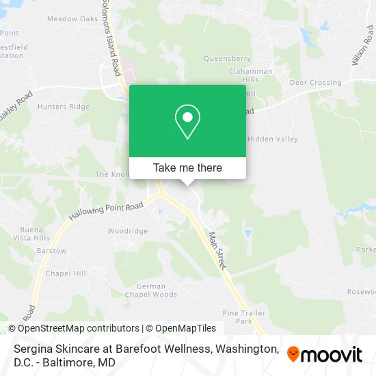 Mapa de Sergina Skincare at Barefoot Wellness