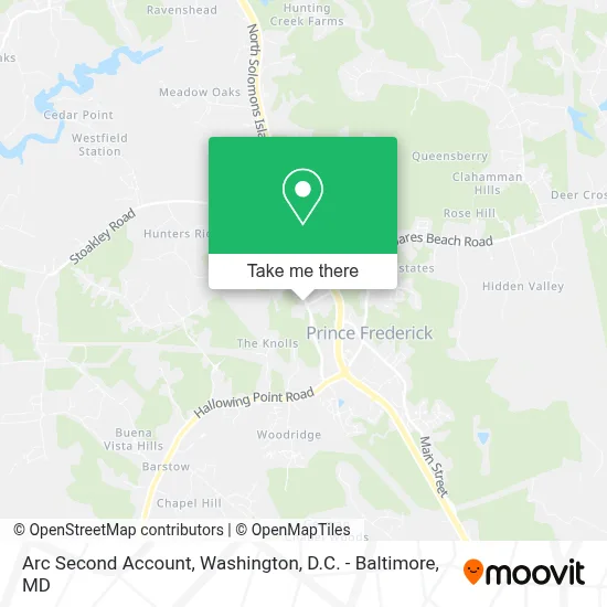 Arc Second Account map
