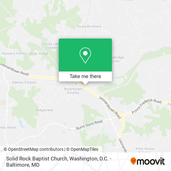 Mapa de Solid Rock Baptist Church