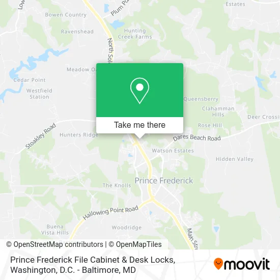 Prince Frederick File Cabinet & Desk Locks map