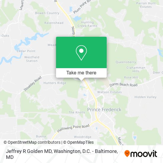 Jeffrey R Golden MD map