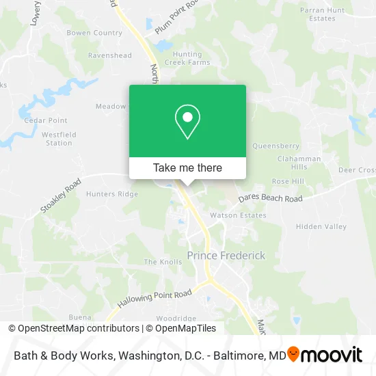 Bath & Body Works map