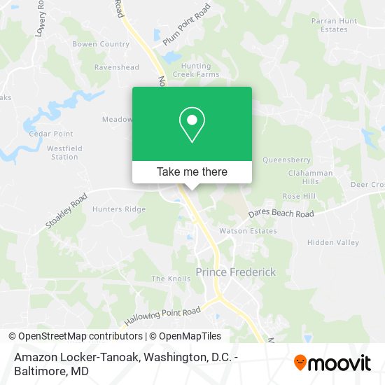 Mapa de Amazon Locker-Tanoak