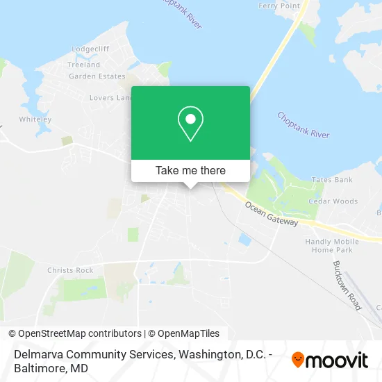 Mapa de Delmarva Community Services