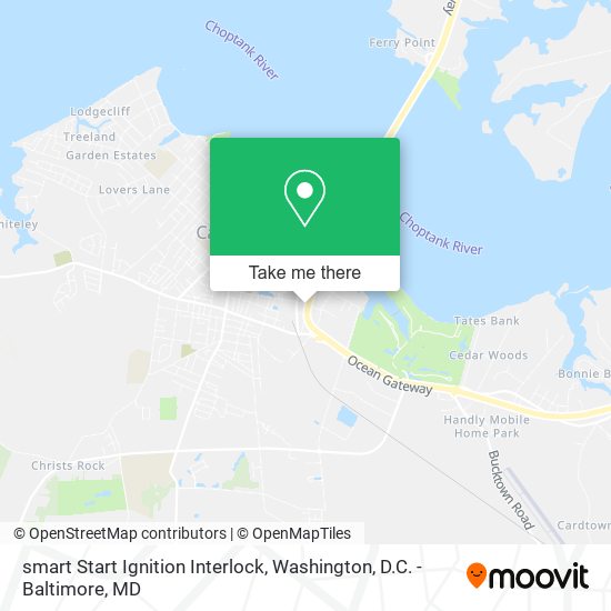 smart Start Ignition Interlock map