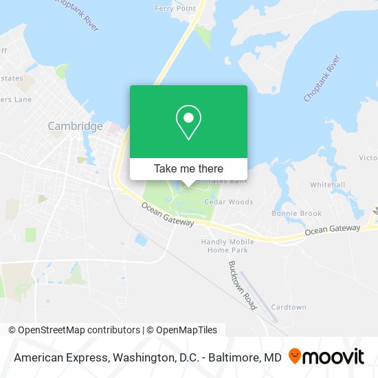 American Express map