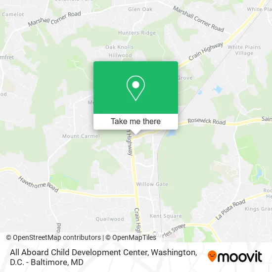All Aboard Child Development Center map