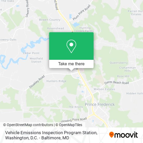 Vehicle Emissions Inspection Program Station map