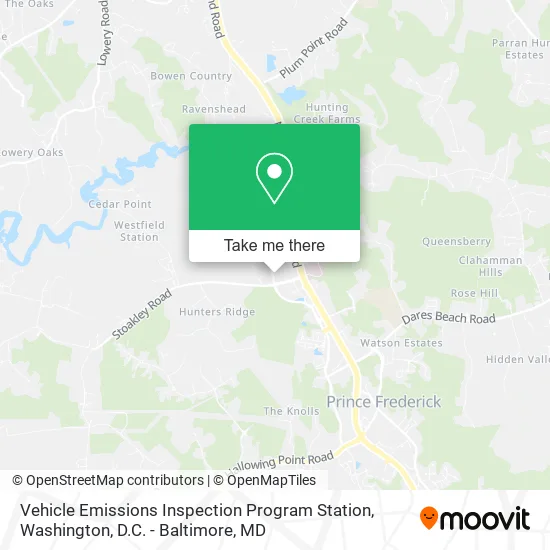 Vehicle Emissions Inspection Program Station map