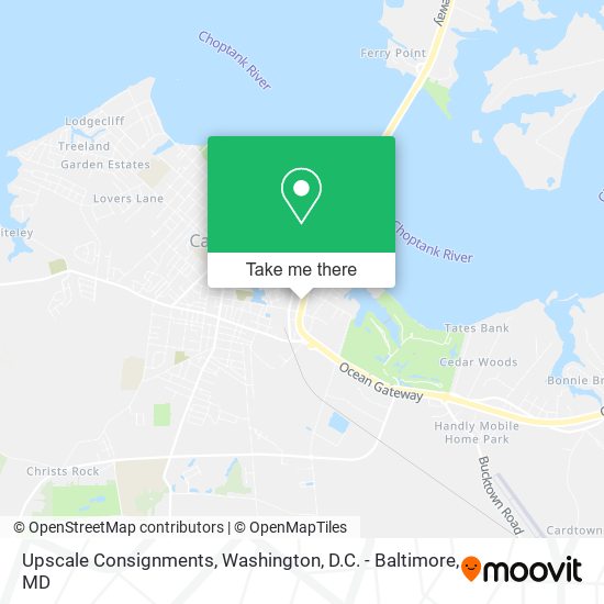 Upscale Consignments map