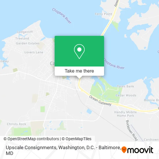 Upscale Consignments map