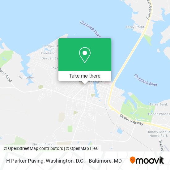 H Parker Paving map