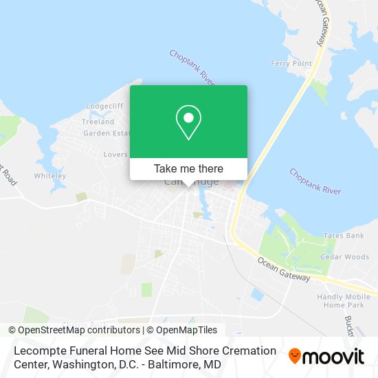 Lecompte Funeral Home See Mid Shore Cremation Center map