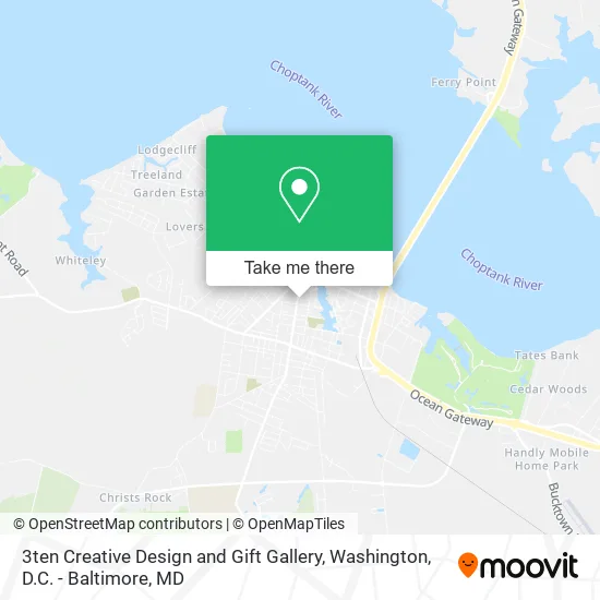 3ten Creative Design and Gift Gallery map