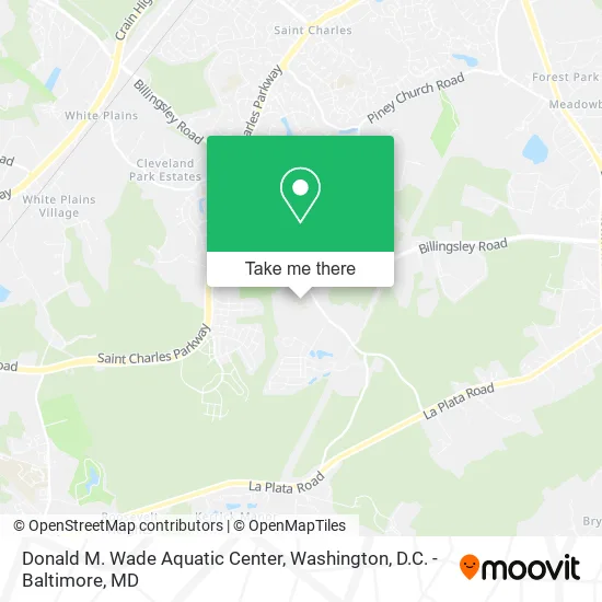Mapa de Donald M. Wade Aquatic Center