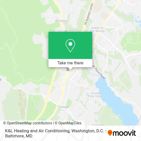 K&L Heating and Air Conditioning map