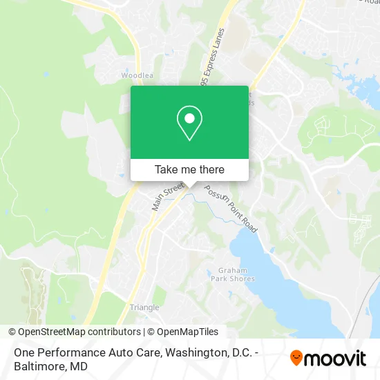 One Performance Auto Care map