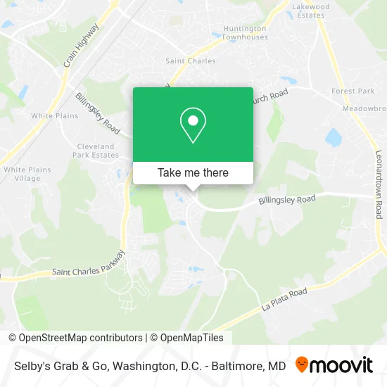 Selby's Grab & Go map