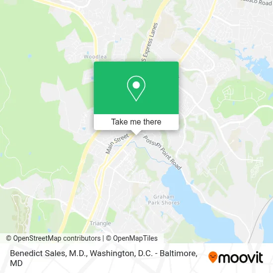 Benedict Sales, M.D. map